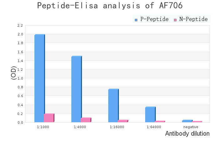 Phospho-FBP1 (Tyr265) Antibody - peptide-ELISA analysis of AF7060.